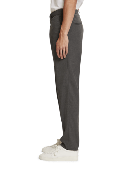 IRVING - SLIM TAPERED MELANGE VISCOSE-BLEND CHINO