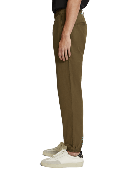 SEASONAL - RELAXED FIT GARMENT-DYED LINEN-BLEND CHINO JOGGER