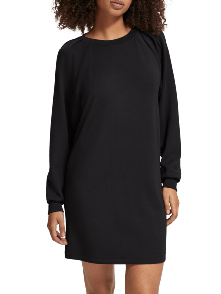 TUCK DETAIL JERSEY DRESS
